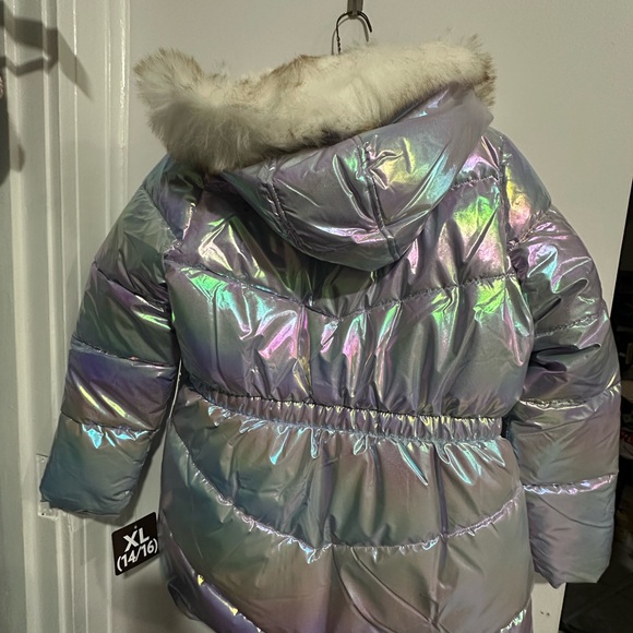 Girl's Puffer Jacket With Hood Coat Pockets SIZE XL (14/16) NEW - Picture 7 of 9
